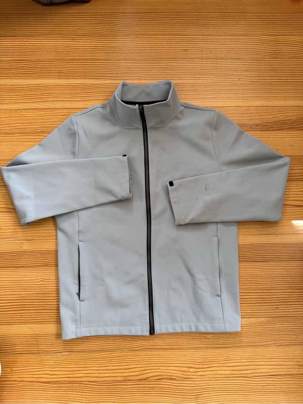 32Heat Men's Light Gray Zip-Front Jacket Size M
